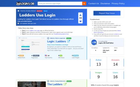 Ladders Usa Login - Logins-DB
