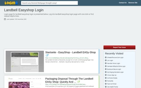 Landbell Easyshop Login - Loginii.com