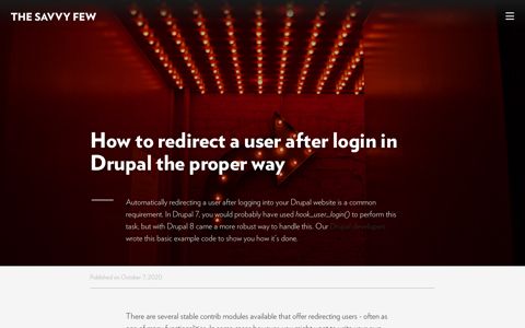 How to redirect a user after login in Drupal the proper way ...