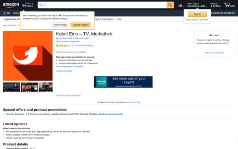Kabel Eins – TV, Mediathek: Appstore for Android - Amazon.com