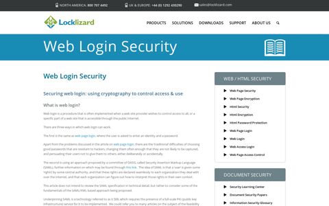 Web Login Security using Cryptographic Software ... - Locklizard