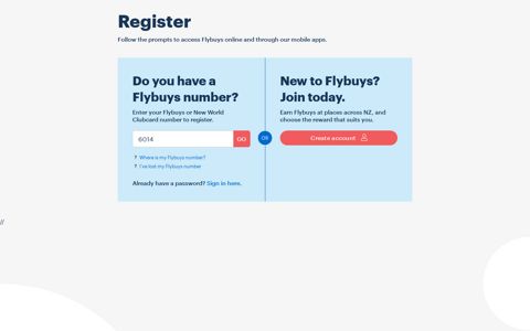 Register - Flybuys
