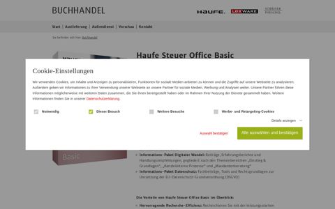 Haufe Steuer Office Basic - Buchhandel - Haufe Group