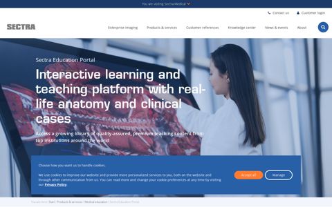 Sectra Education Portal | Sectra Medical