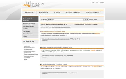 Uni-Portal für - Universität Passau