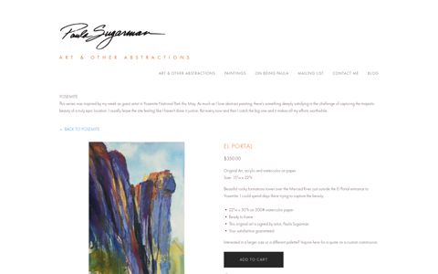 El Portal — ART & OTHER ABSTRACTIONS - Paula Sugarman
