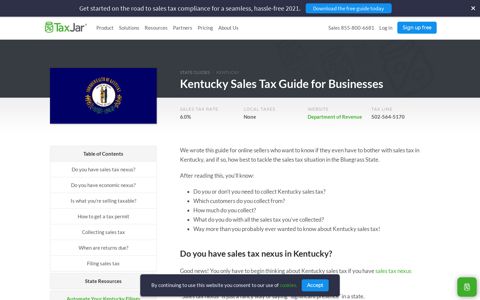Kentucky Sales Tax Guide for Businesses - TaxJar