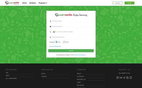 Signup - Learnpedia