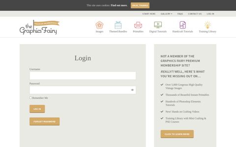Login - The Graphics Fairy Premium Membership