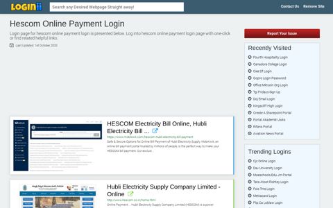 Hescom Online Payment Login - Loginii.com
