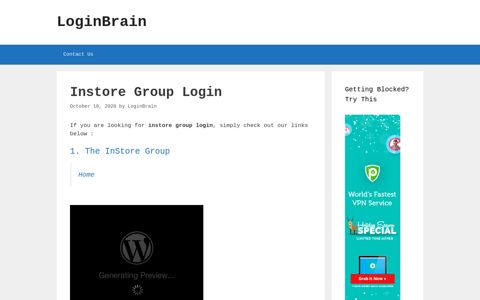 Instore Group - The Instore Group - LoginBrain