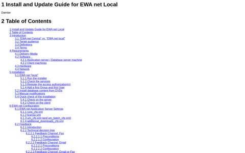 1 Install and Update Guide for EWA net Local
