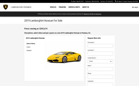 2020 Lamborghini Huracan For Sale in Paramus NJ ...