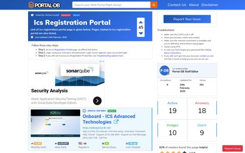 Ics Registration Portal