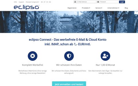 eclipso Connect | Das werbefreie E-Mail-Konto mit IMAP