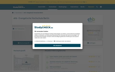 ehb - Evangelische Hochschule Berlin - 77 Bewertungen zum ...