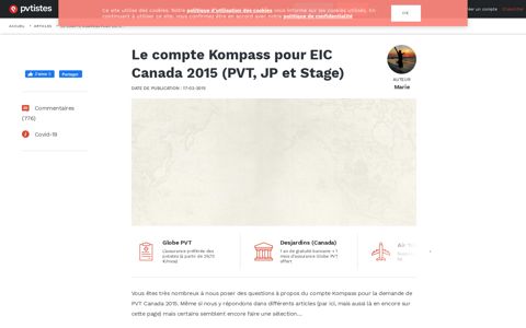 Le compte Kompass pour EIC Canada 2015 (PVT, JP et Stage ...