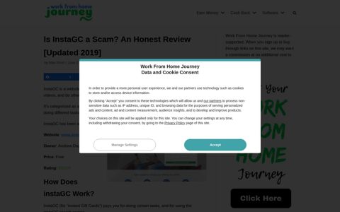 Is InstaGC a Scam? An Honest Review [June 2019] - Work ...