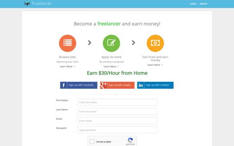 Become a freelancer and earn money! Free Signup for ...