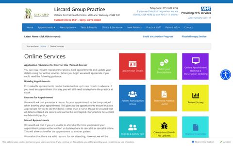Online Services « Liscard Group Practice