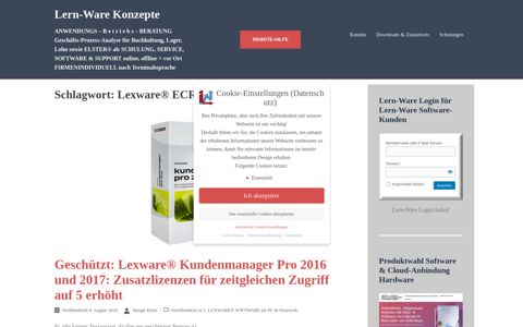 Lexware® ECRM » Lern-Ware Konzepte