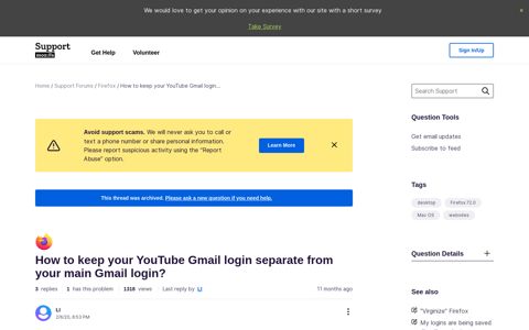How to keep your YouTube Gmail login separate from your ...