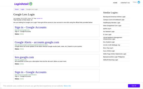 Google Lers Login Sign in - Google Accounts - https ...