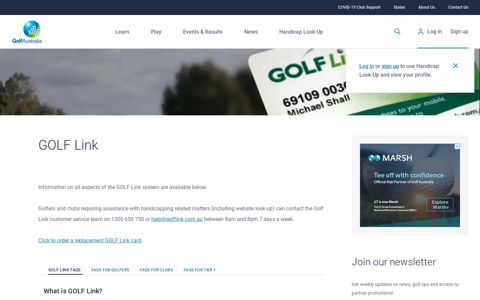 GOLF Link - Golf Australia