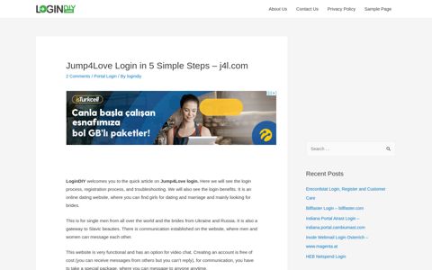 Jump4Love Login in 5 Simple Steps - j4l.com - Login DIY