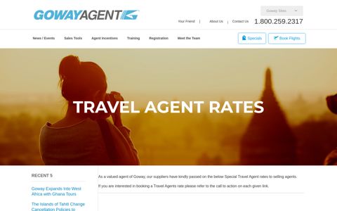Travel Agent Rates - Goway Agent