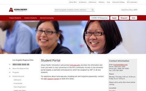Student Portal - Los Angeles Regional Site - Azusa Pacific ...