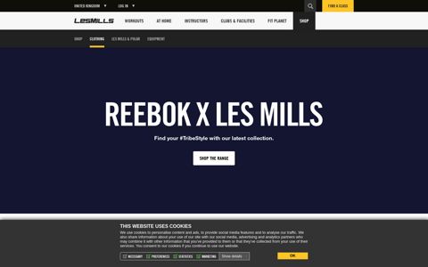 Reebok + Les Mills | Sport Clothing & Footwear | Les Mills UK