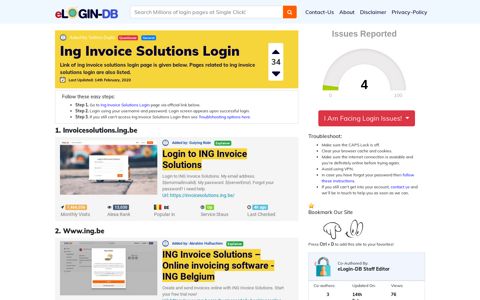 Ing Invoice Solutions Login - A database full of login pages ...