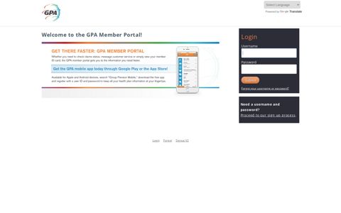 the GPA Member Portal!