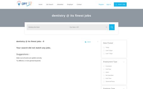 Dentistry @ Its Finest Jobs | OPTResume.com