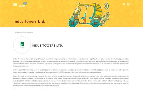 Indus Towers Ltd. | Cellular Operators Association of India