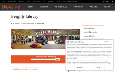 Beeghly Library | Heidelberg University