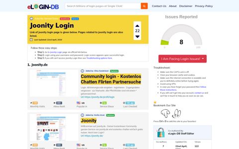 Joonity Login - A database full of login pages from all over the ...
