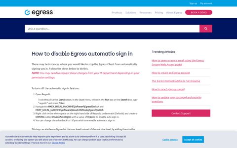 How to disable Egress automatic sign in - Egress support