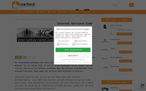 ▷ Internet Karriere Club 🥇 • 2020 • Alle Infos, Kosten ...