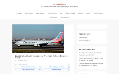 NewJetNet AA Login Sam.aa.com American Airlines ...