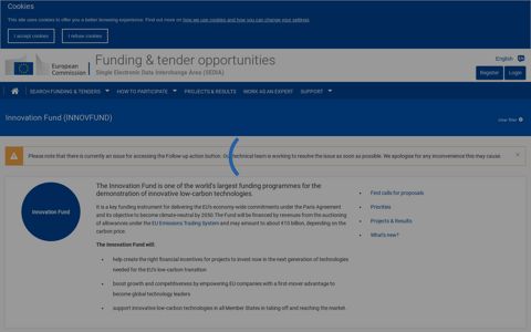 Innovation Fund - Funding & tenders - Europa EU