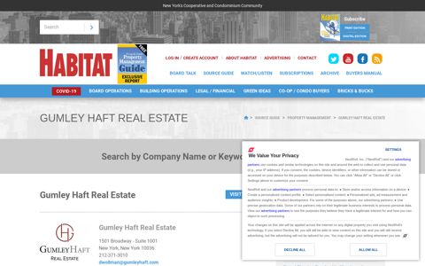 Gumley Haft Real Estate | Habitat Magazine, New York's Co ...