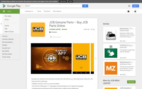JCB Genuine Parts – Buy JCB Parts Online - Apps on Google ...
