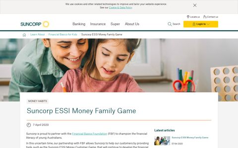 Suncorp ESSI Money Family Game | Suncorp