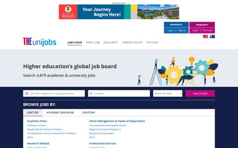 University & Academic Jobs | THEunijobs