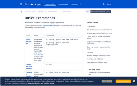 Basic Git commands | Bitbucket Data Center and Server 7.8 ...