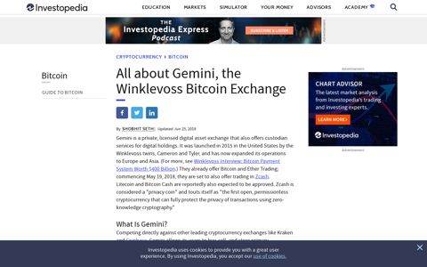 All about Gemini, the Winklevoss Bitcoin Exchange