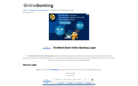 FirstMerit Bank Online Banking Login | Online Banking