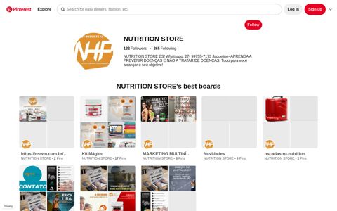 MARKETING NUTRITION ES (NutritionES) no Pinterest